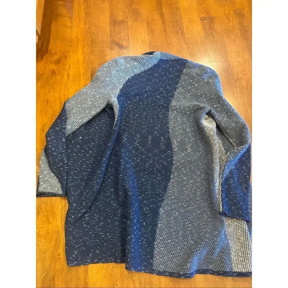 Woman’s Nic + Zoe cotton blend cardigan blue size S - Picture 5 of 5